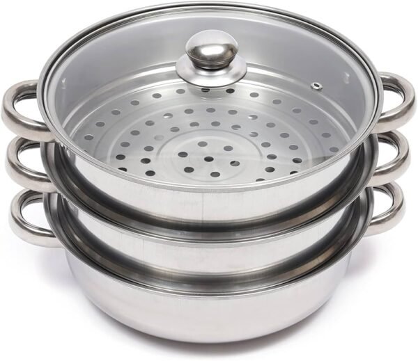 Multi-Tier Stainless Steel Steamer Pot