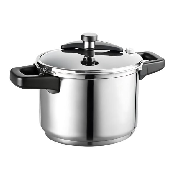 vecteezy_highquality-stainless-steel-pressure-cooker-with-black_56809576 High-Performance Stainless Steel Pressure Cooker